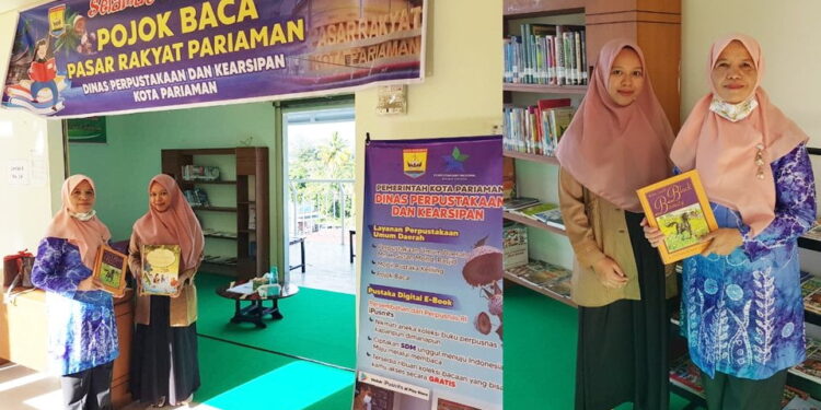 Pojok Baca Pasar Rakyat Pariaman di lantai IV. [foto : ist]