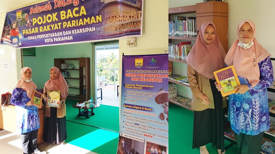 Pojok Baca Pasar Rakyat Pariaman di lantai IV. [foto : ist]