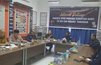 Tinjau Kesiapan Pilkada, Komisi I DPRD Sumbar Kunker ke KPU Padang Pariaman