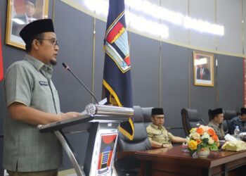 DPRD Kota Padang melaksanakan rapat paripurna penetapan struktur komisi-komisi dan Alat Kelengkapan DPRD Kota Padang, Selasa (24/9). (Foto: Ist)