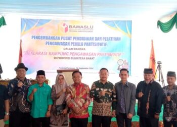 Deklarasi kampung pengawasan di Nagari Sintuk, Kecamatan Sintuk Toboh Gadang, Kabupaten Padang Pariaman. Sabtu, (14/09/2024)