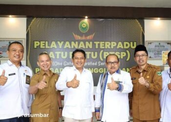 Evi Yandri Silaturahmi dengan Ketua Pengadilan Tinggi Padang