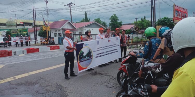 KAI Gandeng Polda Sumbar Sosialisasi Keselamatan di Perlintasan Sebidang