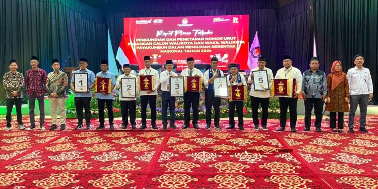 Usai Cabut Nomor Urut, Lima Paslon di Payakumbuh Diingatkan KPU