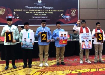 Usai Pilih Nomor Urut, Warga Kota Padang Diimbau Cerdas Pilih Pemimpin