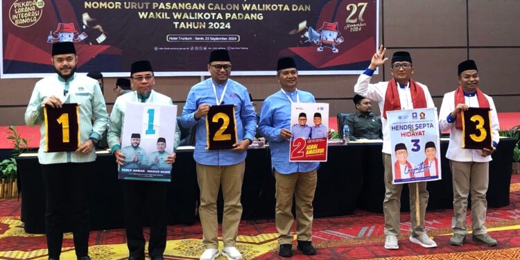 Usai Pilih Nomor Urut, Warga Kota Padang Diimbau Cerdas Pilih Pemimpin