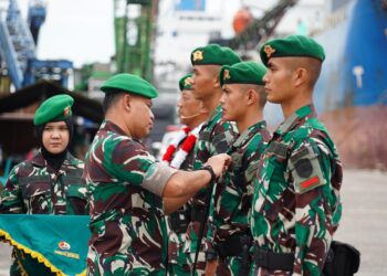 Ratusan Prajurit Satgas Pamtas RI-PNG Yonif 133/Yudha Sakti Tiba di Ranah Minang