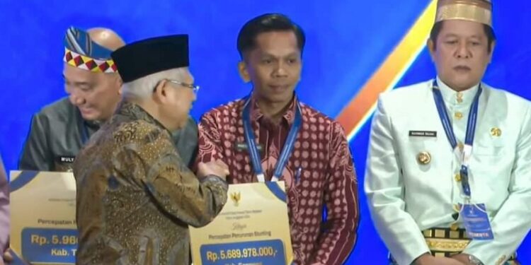 Berhasil Turunkan Stunting, Pemkab Dharmasraya Terima Dana Insentif Fiskal