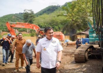 Pembangunan Jembatan Gantung Nagari Siguntur Dipastian Siap Akhir Tahun ini