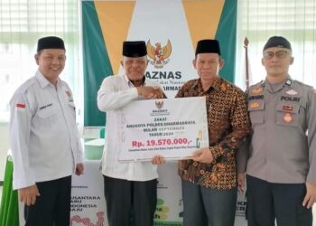 Baznas Dharmasraya Terima Zakat Profesi Polres, Tingkatkan Kesejahteraan Masyarakat