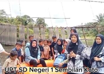 Jembatan Gantung Ambruk, Akses Pendidikan di Lubuk Karak Dharmasraya Terancam
