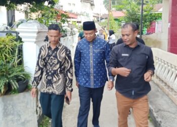 Calon Wakil Wali Kota (Cawako) Bukittinggi nomor 3, Heldo Aura makin intens lakukan blusukan (Foto: Ist)