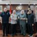 Ketua, wakil ketua DPRD,Plt Sekretaris DPRD usai bersilaturahmi dengan Kapolda Sumbar Irjen Pol Suharyono, di ruang rapat utama (Rupatama) Kapolda (Foto: Ist)