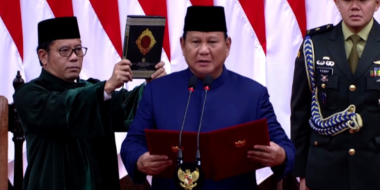 Resmi Dilantik, ini Sumpah dan Janji Prabowo – Gibran