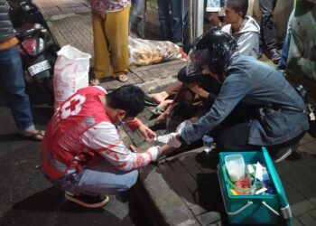 PMI Bukittinggi Bantu Pelayanan Medis pada Tiga Korban Laka Lantas