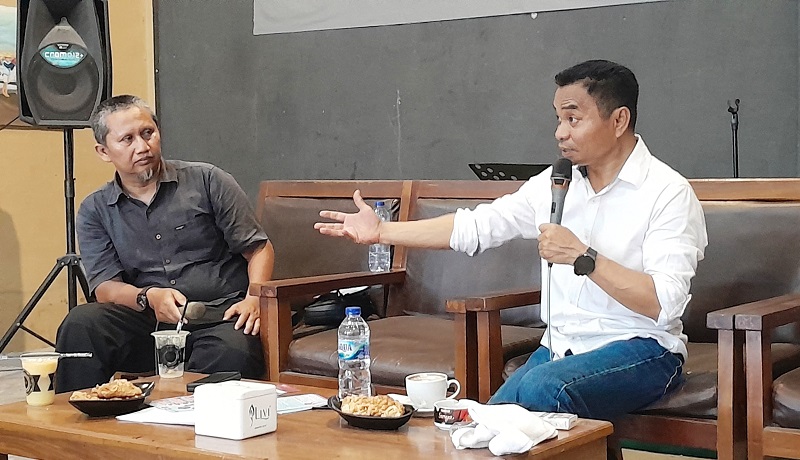 Hidayat, Calon Wakil Wali Kota Padang periode 2024 – 2029 silaturahmi bersama Forum Wartawan Parlemen (FWP) Kota Padang (Foto: Ist)