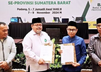 Baznas Sumatera Barat dan Komisi informasi Sumatera Barat jalin kerja sama keterbukaan informasi (Foto: Ist)