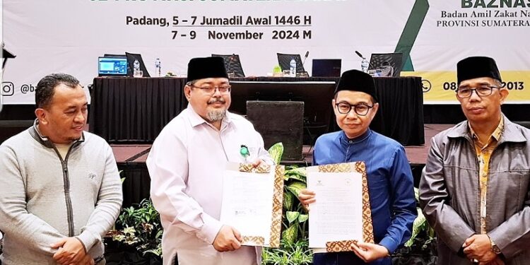 Baznas Sumatera Barat dan Komisi informasi Sumatera Barat jalin kerja sama keterbukaan informasi (Foto: Ist)