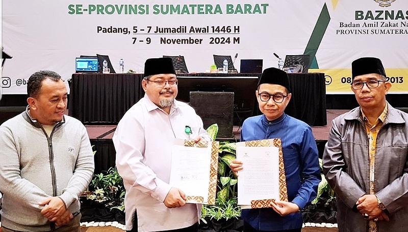 Baznas Sumatera Barat dan Komisi informasi Sumatera Barat jalin kerja sama keterbukaan informasi (Foto: Ist)