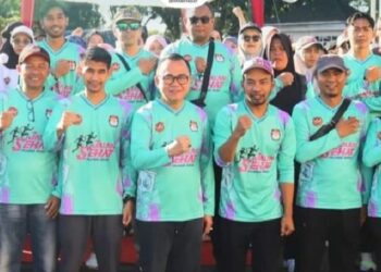 Optimalisasi Sosialisasi Pilkada, KPU Bukittinggi Gelar Jalan Sehat Pemilu Damai