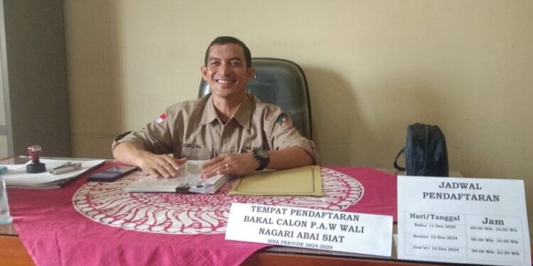 Pendaftaran Balon Wali Nagari Abai Siat Dibuka, Partisipasi Diharapkan Lebih Banyak