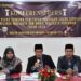 Lima orang anggota KPU Kota Pariaman saat konferensi pers penetapan Wali Kota dan Wakil Wali Kota Pariaman Terpilih Periode 2025 - 2030. Kamis, (09/01/2025)