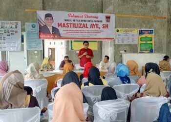 Agenda reses masa sidang II tahun 2025 oleh Anggota DPRD Kota Padang, Mastilizal Aye di Lolong Belanti. [foto : ist]