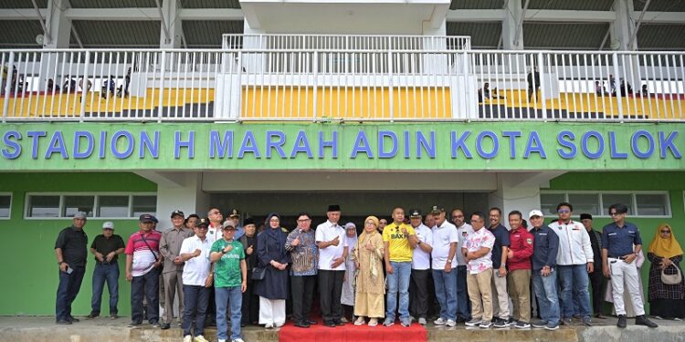 Gubernur Resmikan Stadion H. Marah Adin, Penghormatan untuk Tokoh Pendiri Kota Solok