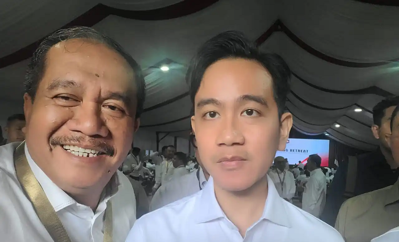 Bupati Asahan Taufik Zainal Abidin Siregar bersama Wakil Presiden Gibran Rakabuming Raka (Foto: Ist)