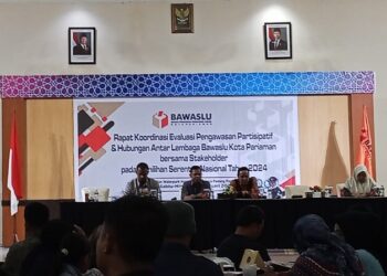 Bawaslu Kota Pariaman Rakor Evaluasi Usai Pilkada Serentak