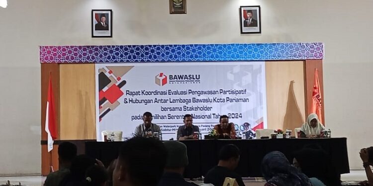 Bawaslu Kota Pariaman Rakor Evaluasi Usai Pilkada Serentak