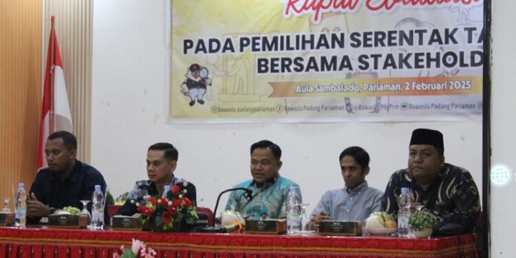 Apresiasi KI Sumbar kepada Bawaslu Padang Pariaman, Transparansi Jadi Kunci Sukses Pilkada 2024