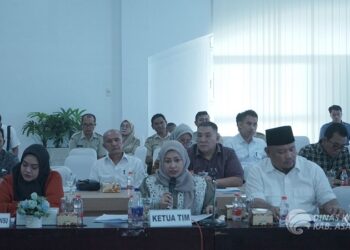 Banggar DPRD Provinsi Sumatera Utara Kunker di Kabupaten Asahan dalam rangka pembahasan realisasi DBH dan BKP Sumatera Utara Tahun Anggaran 2024, Senin (24/02/2025). (Foto: Ist)
