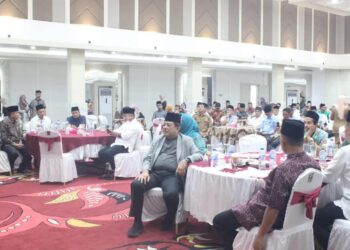 Acara buka bersama Pemkab Dharmasraya di Auditorium Kantor Bupati. Jum'at (07/03/2025) [foto : Sci/tnl]