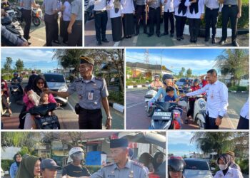 Pembagian takjil oleh keluarga besar Lapas Kelas II B Lubuk Basung. Rabu, (27/03/2025)
