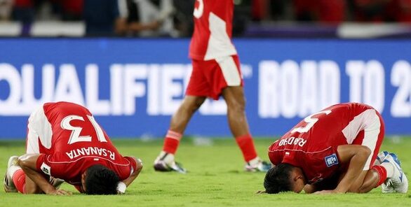 Indonesia menang atas Bahrain dengan skor 1-0 saat berlaga di Stadion Utama Gelora Bung Karno, Jakarta. Selasa, (25/03/2025) [foto : net]
