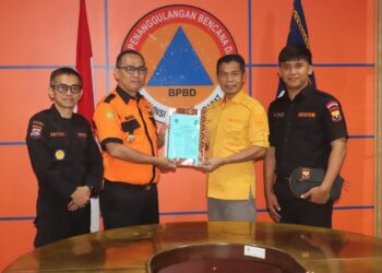 Sambangi BPBD Sumbar, Senkom Perkuat Sinergisitas Penanggulangan Bencana