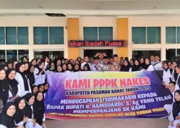 Ratusan PPPK di Pasbar menerima kabar gembira setelah, Jumat (28/2) (Foto: Ist)