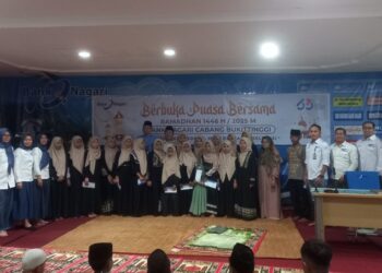 Bank Nagari Bukittinggi Bukber dengan 60 Anak Yatim
