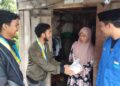 PMII Kota Padang Berbagi Zakat Fitrah bagi Warga Kurang Mampu