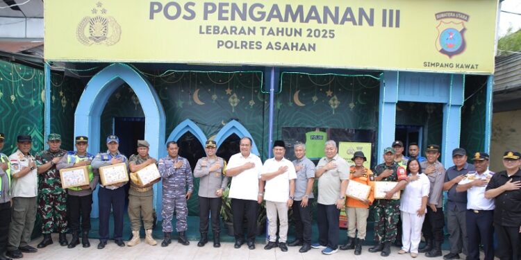 Bupati Asahan Bersama Forkopimda Tinjau Pos Pam Lebaran Tahun 2025