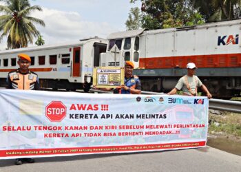 Demi Keselamatan, KAI Sumbar Ajak Pengguna Jalan Tertib Berlalu Lintas