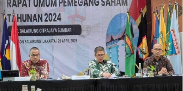 Gubernur Sumbar Dorong Transformasi Manajemen PT Balairung Citrajaya dalam RUPS 2024