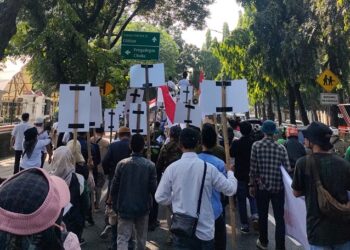 Pendamping Desa Demo ke Kantor Kemendes, Tolak Soal PHK dan Minta Menteri Dicopot