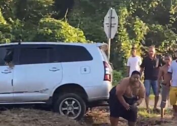 Suasa di lokasi kejadian. Rabu, (16/04/2025) [foto : ist]