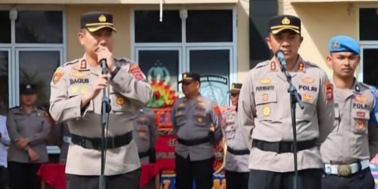 AKBP Purwanto Hari Subekti Resmi Jabat Kapolres Dharmasraya, Sertijab Diwarnai Tradisi Minang dan Suasana Haru