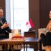 Ketua DP RI, Puan Maharan bersama Ketua Parlemen Jepang, Nukaga Fukushiro. [foto : ist]