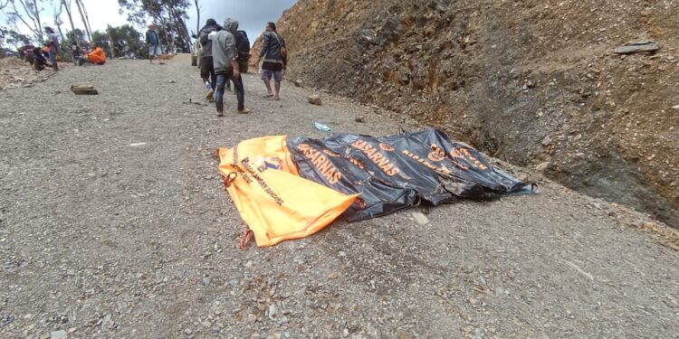 Pemenuan 6 korban banjir di Pegunungan Arfak, Papua Barat yang hilang. [foto : ist]