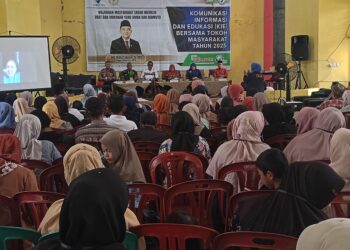 Sosialisasi Komunikasi dan Informasi (KIE) obat dan makanan di Panti Sosial Tresna Werdha Sabai Nan Aluih, Sicincin. Jum'at (16/05/2025) [foto : sci/yrp]