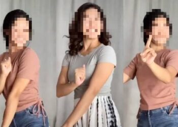 Foto wanita sedang joget. [foto : net]